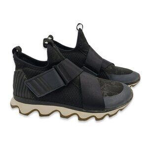 Sorel Kinetic Sneak Sneakers Womens 6 Black Slip On NL3374-010